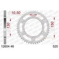 AFAM Steel Rear Sprocket 46T for Yamaha XJ 600 N Diversion 2009-2016