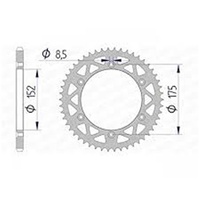 AFAM Racing Aluminium Rear Sprocket 51T for Yamaha YZ 125 1984-1998