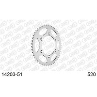 AFAM Steel Rear Sprocket 51T for Kawasaki KLX 400 R 2003-2004