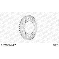 AFAM Racing Aluminium Rear Sprocket 47T for Suzuki DR-Z 400 E 2000-2007