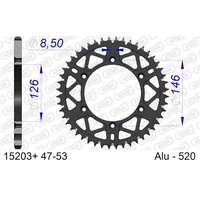 AFAM Black Racing Aluminium Rear Sprocket 49T for Suzuki RMX 250 1989-2002
