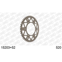 AFAM Self Cleaning Racing Alumunium Rear Sprocket 52T AF15203+52SC