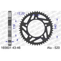 AFAM Racing Aluminium Rear Sprocket 44T for BMW S 1000 RR 2019-2024