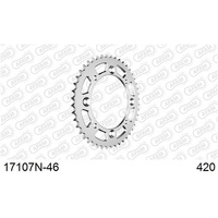 AFAM Racing Aluminium Rear Sprocket 46T for Kawasaki KX 65 2002-2026