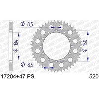 AFAM Racing Aluminium Rear Sprocket 50T for Kawasaki KX 250 1992-2026