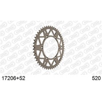 AFAM SC Racing Aluminium Rear Sprocket 52T for Kawasaki KX 450 2019-2026