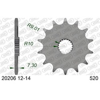 AFAM Front Sprocket 12T Racing AF2020612