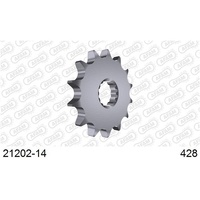 AFAM Self Cleaning Aluminium Racing Rear Sprocket 14T AF2120214SC