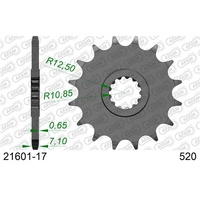 AFAM Racing Front Sprocket 17T for Kawasaki Ninja ZX 6 R 2007-2025