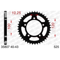 AFAM Rear Sprocket 40T Steel AF3580740