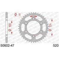 AFAM Rear Sprocket 47T Steel AF5060247