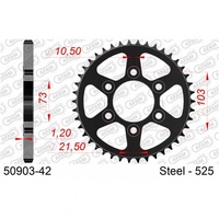 AFAM Rear Sprocket 42T Steel AF5090342