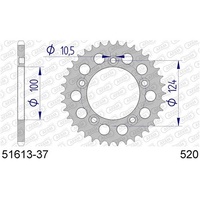 AFAM Racing Alloy Rear Sprocket 37T for Ducati 749 Monoposto-Biposto 2003-2006