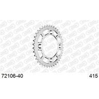 AFAM Rear Sprocket 40T Racing Aluminium AF7210640