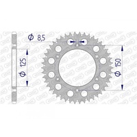 AFAM Orange Racing Aluminium Rear Sprocket 50T for Husaberg FE 350 e 2013-2014