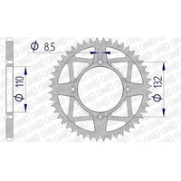 AFAM Racing Aluminium Rear Sprocket 48T for KTM E-SX Electric Freeride 2015