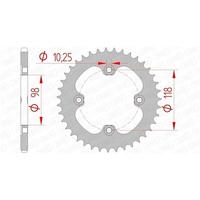 AFAM Steel Rear Sprocket 42T for Can Am DS 450 Xxc/Xxm 2010-2012
