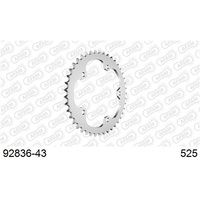 AFAM Steel Rear Sprocket 43T for MV Agusta Brutale 800 Rosso 2023