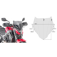 GIVI Windscreen for CF Moto 650 NK 2021-2024 (1176A)