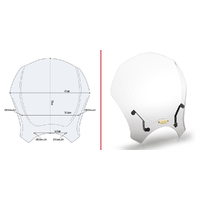 GIVI Windscreen for Moto Guzzi V7 850 STONE/SPECIAL 2021-2024 (140A)