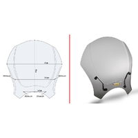 GIVI Windscreen for Benelli LEONCINO 800 2022-2024 (140S)