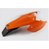 UFO Rear Fender/With Tail Light for KTM EXC 125 2004-2007 (Orange)