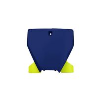 UFO Number Plate/with Extension for Husqvarna TC 125 2019-2022 (Blue)
