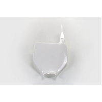 UFO Number Plate for Kawasaki KX 125 2003-2008 (White)