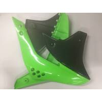 UFO Radiator Covers for Kawasaki KX450F 2006_2008 (Green Green/Black)