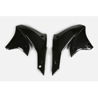 UFO Radiator Covers for Kawasaki KLX450R 2007-2023 (Black)