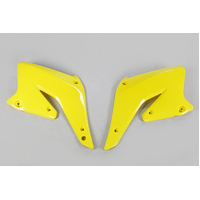 UFO Radiator Covers for Suzuki RMZ250 2004-2006 (Yellow)