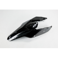 UFO Rear Fender/with Side Panels/Pins for KTM EXCF 350 2011-2011 (Black)