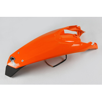 UFO Rear Fender Enduro/LED for KTM EXCF 450 2012-2016 (Orange)
