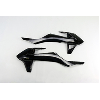 UFO Radiator Covers for KTM EXCF 450 2017_2019 (Black OEM 17-19)