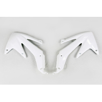 UFO Radiator Covers for Honda CRF450X 2005-2007 (White)