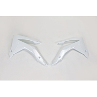 UFO Radiator Covers for Honda CRF250R 2014-2017 (White)