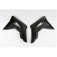 UFO Radiator Covers for Honda CRF250R 2018-2021 (Black)