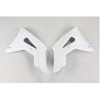 UFO Radiator Covers for Honda CRF250R 2018-2021 (White)