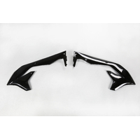 UFO Radiator Covers for Kawasaki KX450F 2016-2018 (Black)