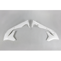 UFO Radiator Covers for Kawasaki KX450F 2016-2018 (White)