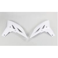 UFO Radiator Covers for Yamaha WR450F 2012-2015 (White)