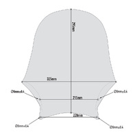 GIVI Windscreen for Triumph SPEED TWIN 1200 2019-2020 (A201)