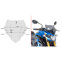 GIVI Windscreen for Suzuki GSX S750 2017-2021 (A3113)