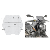 GIVI Windscreen for KTM 890 DUKE R 2021-2023 (A7708)