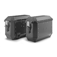 Givi Trekker Alaska 36L Panniers Alloy Black Pair Monokey (ALA36BPACK2)