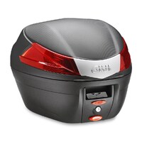 Givi Monolock Topcase 34L Black/Red - Includes Universal Plate (B34N)