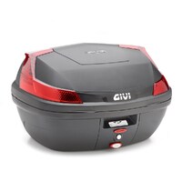 Givi Monolock Topcase 47L Black/Red - Includes Universal Plate (B47NML)