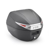 Givi Monolock Topcase 30L Tech Black/Clear - Includes Universal Plate (C30NT)