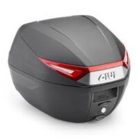 Givi Monolock Topcase 30L Black/Red - Includes Universal Plate (C30N)