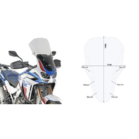 GIVI Windscreen for Honda CRF1100L AFRICA TWIN ADV SPORTS 2024-0 (D1178ST)